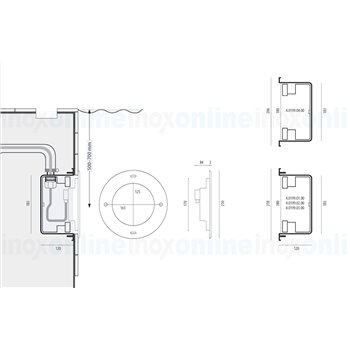 Installation housing for 202 LED spotlight
