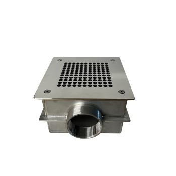 SQUARE STAINLESS STEEL BOTTOM DRAIN