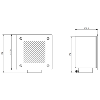 SQUARE STAINLESS STEEL BOTTOM DRAIN