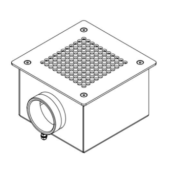 SQUARE STAINLESS STEEL BOTTOM DRAIN