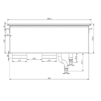 Rectangular piezo counter-current swimming system